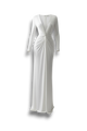Liddy - Elegant Dress with V-neck and Pleated Neckline
