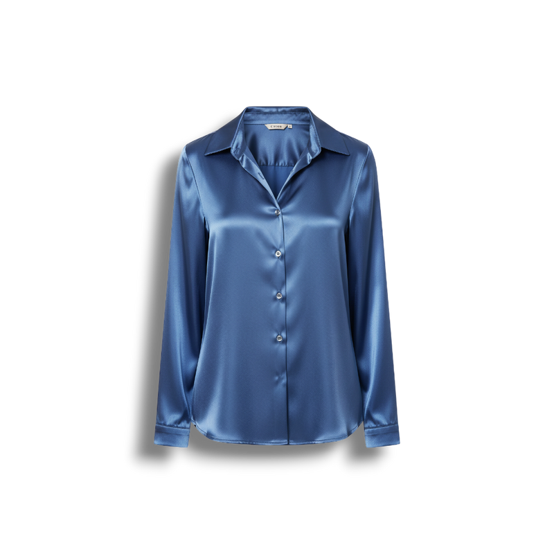 Dora - Elegant Women's Blouse in Luxurious Satin Finish