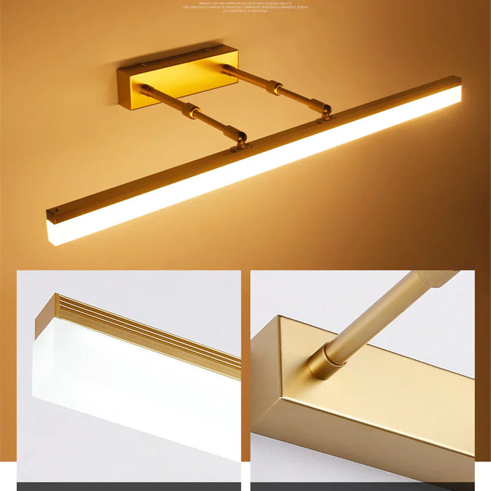Lainey - Modern LED Waterproof Bathroom Mirror Wall Lamp for Elegant Illumination