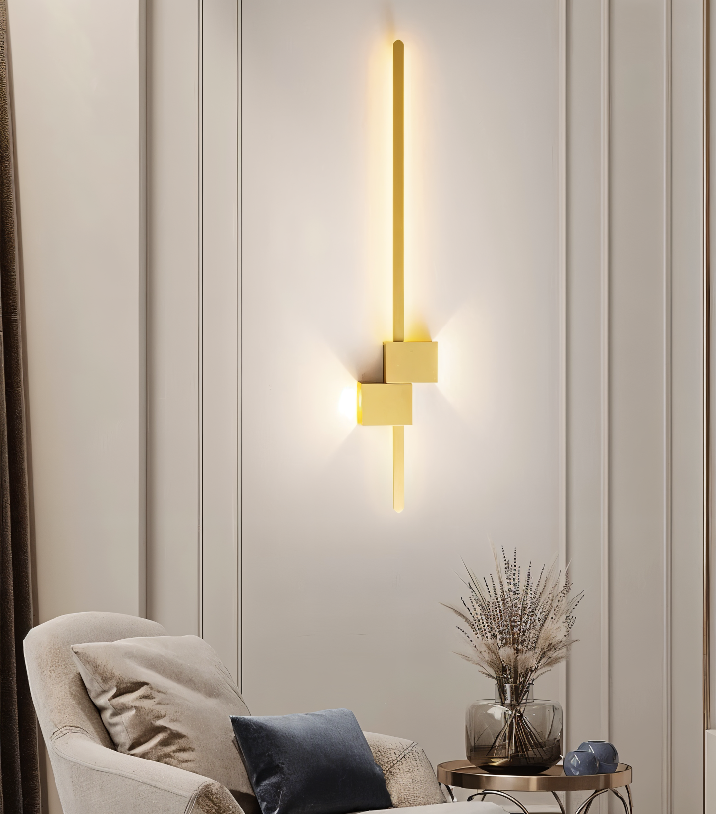 Arvion - The Line Minimalist Black Long LED Wall Light Fixture