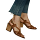 Aveline - Vintage-Inspired Block Heel Sandals with Strappy Design