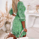 Edith - Floral Puff Sleeve Dress for Effortless Summer Style