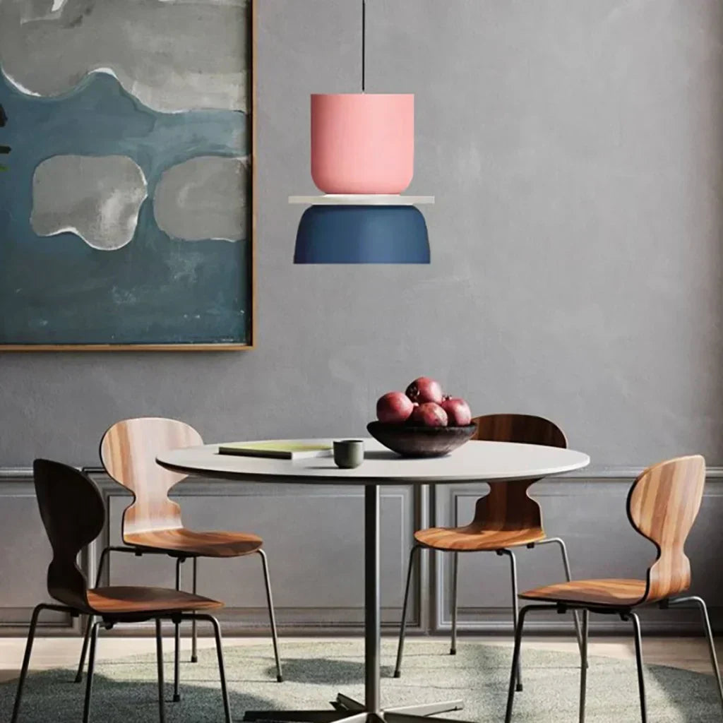 Roseva - Rina Colorful Scandinavian Pendant Light With Metal Finish