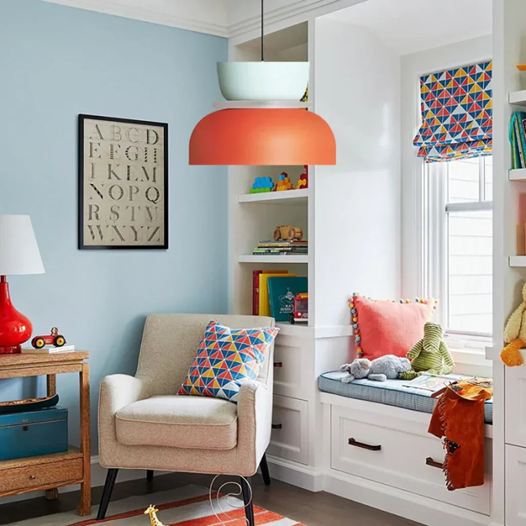 Roseva - Rina Colorful Scandinavian Pendant Light With Metal Finish