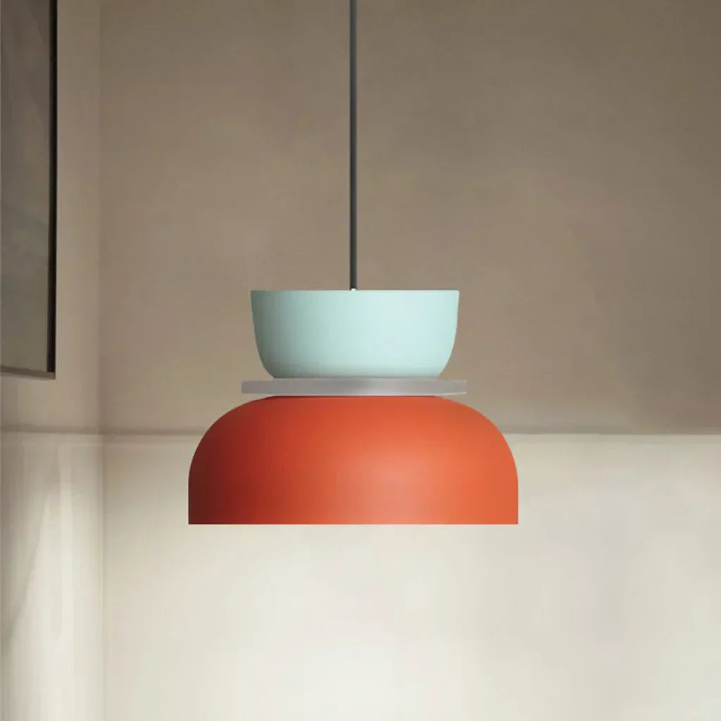 Roseva - Rina Colorful Scandinavian Pendant Light With Metal Finish