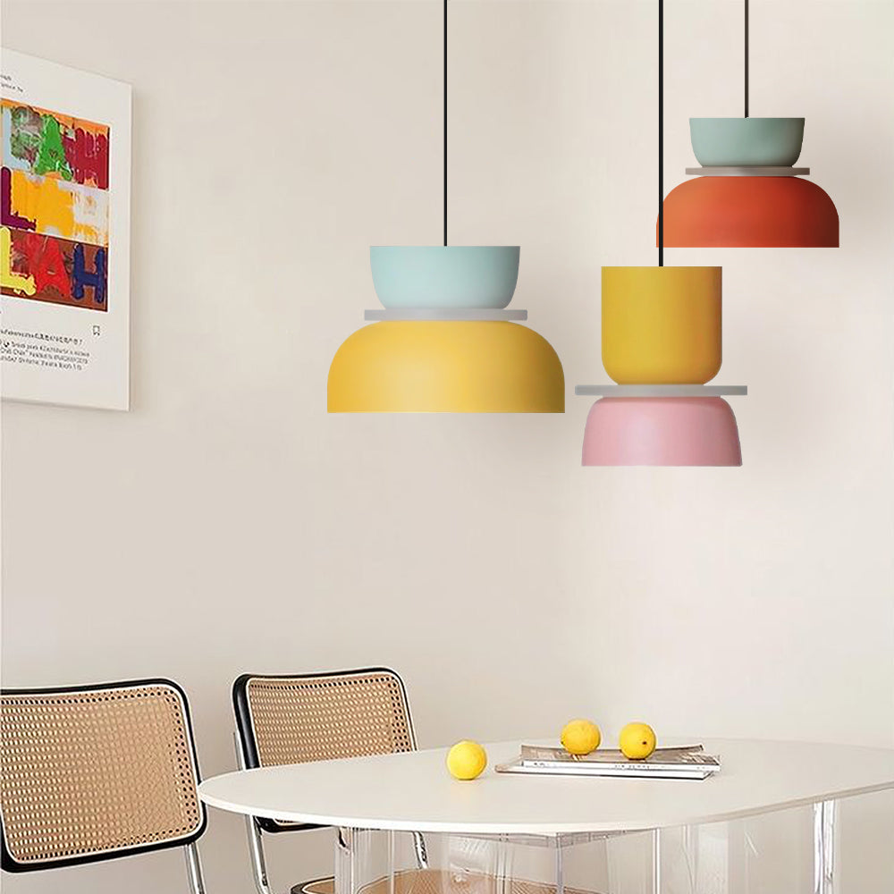 Roseva - Rina Colorful Scandinavian Pendant Light With Metal Finish