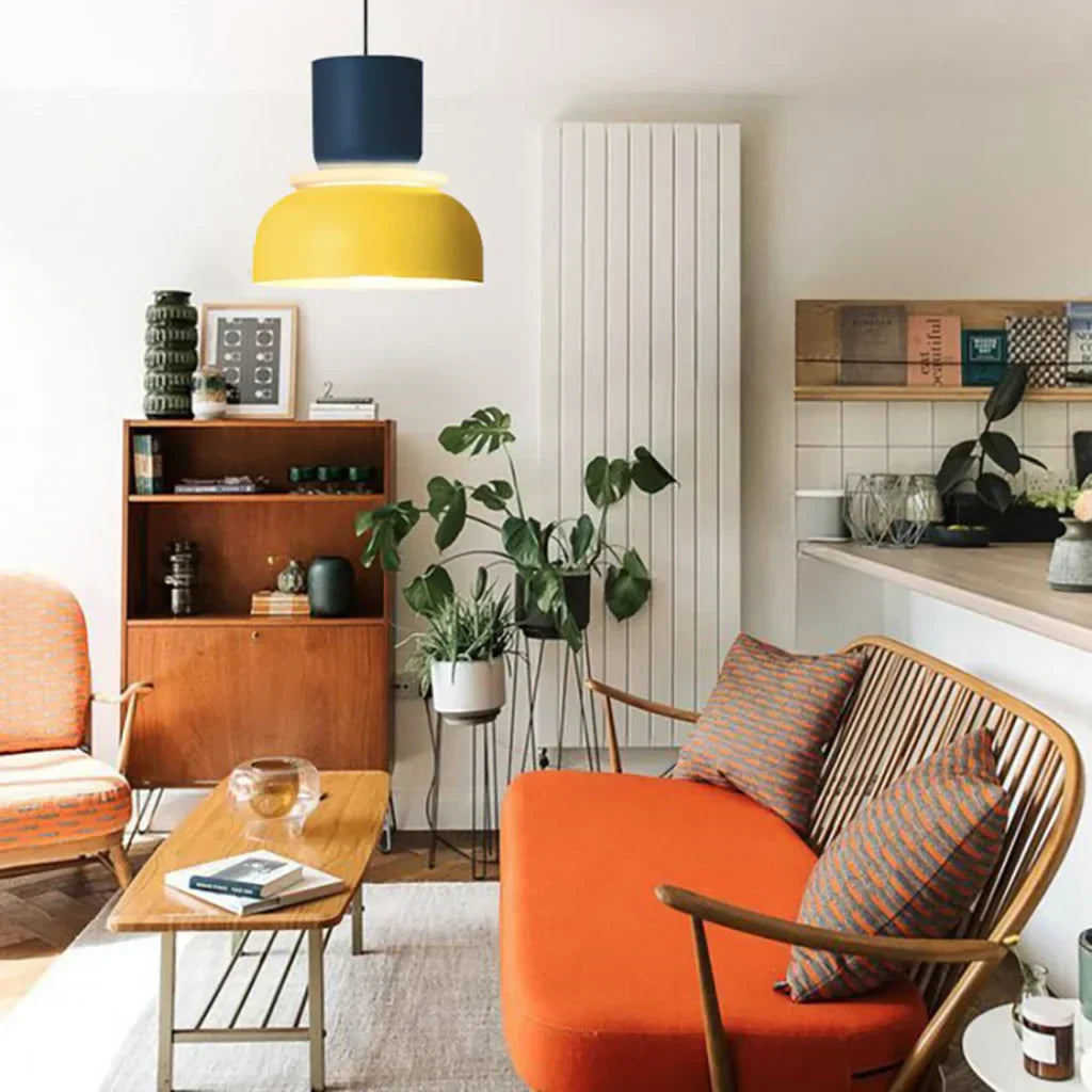 Roseva - Rina Colorful Scandinavian Pendant Light With Metal Finish