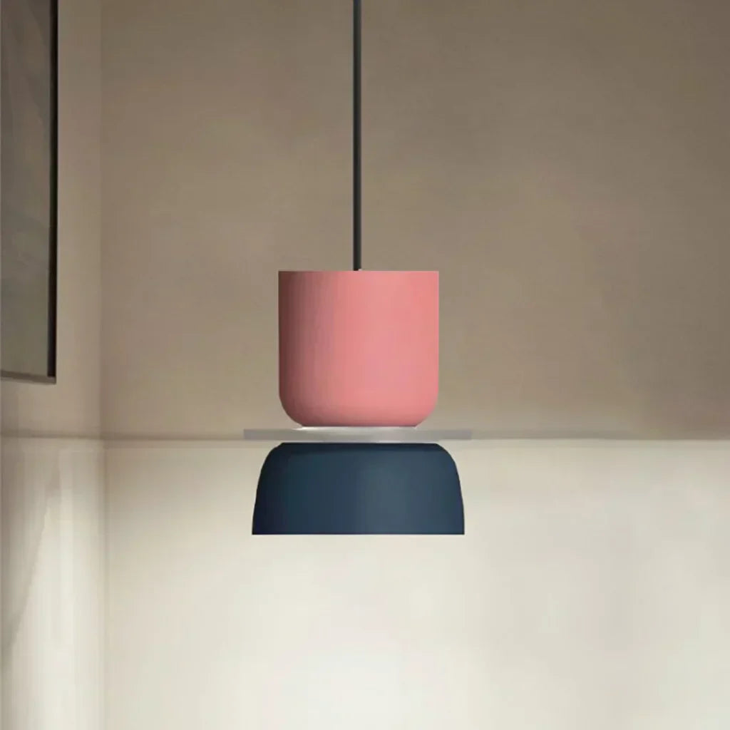 Roseva - Rina Colorful Scandinavian Pendant Light With Metal Finish