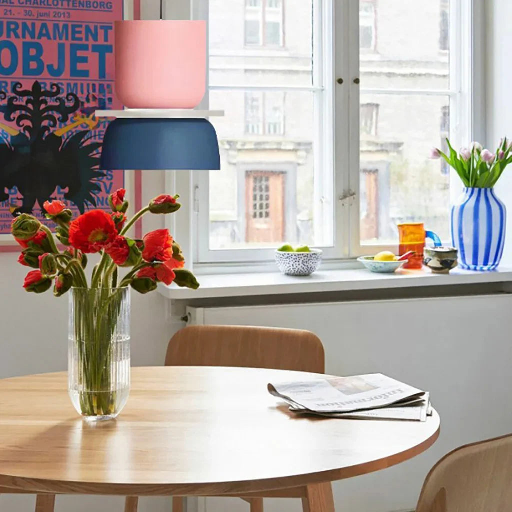 Roseva - Rina Colorful Scandinavian Pendant Light With Metal Finish