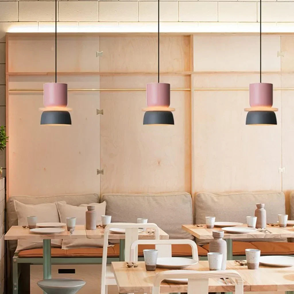 Roseva - Rina Colorful Scandinavian Pendant Light With Metal Finish