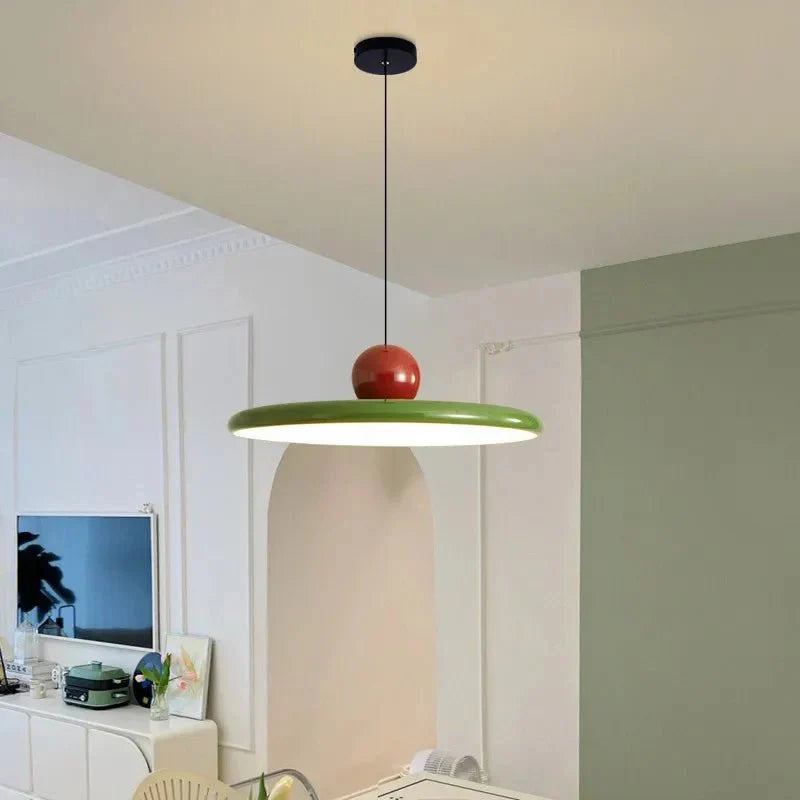 Shoreva - Noé Crème LED Pendant Light With Flying Disk Design