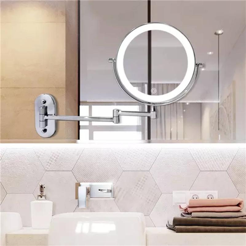Everen - Rechargeable LED Makeup Mirror Marie Chrome Silver Pro