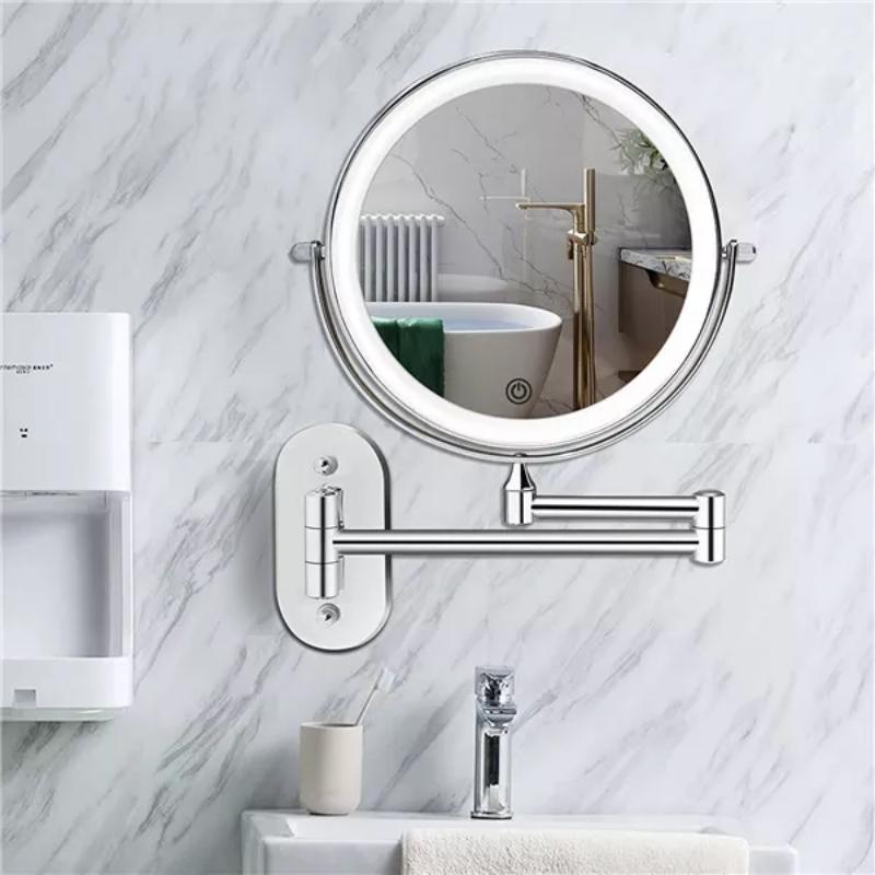 Everen - Rechargeable LED Makeup Mirror Marie Chrome Silver Pro