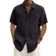 Mortimer - Stylish Men's Short-Sleeved Linen Shirt for Ultimate Comfort