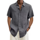 Mortimer - Stylish Men's Short-Sleeved Linen Shirt for Ultimate Comfort