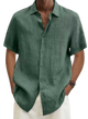 Mortimer - Stylish Men's Short-Sleeved Linen Shirt for Ultimate Comfort