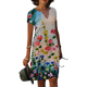 Dorothy - Floral Print Women's Dress for Everyday Elegance