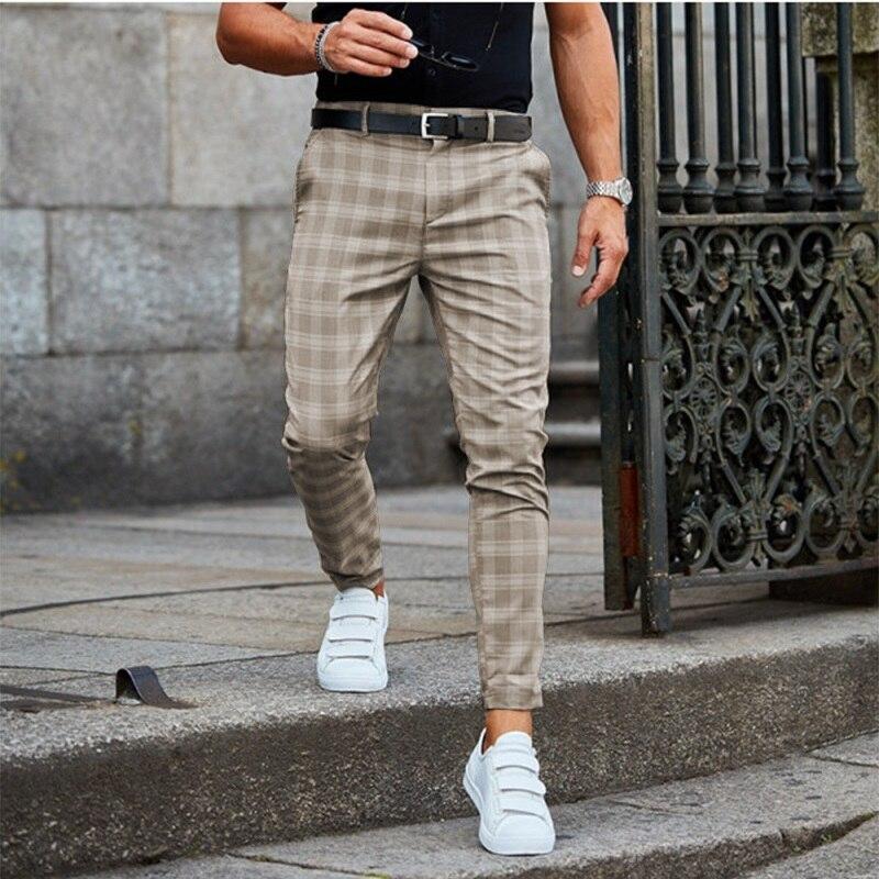 Alvin - Stylish Checked Chino Pants for Men in Lightweight Fabric