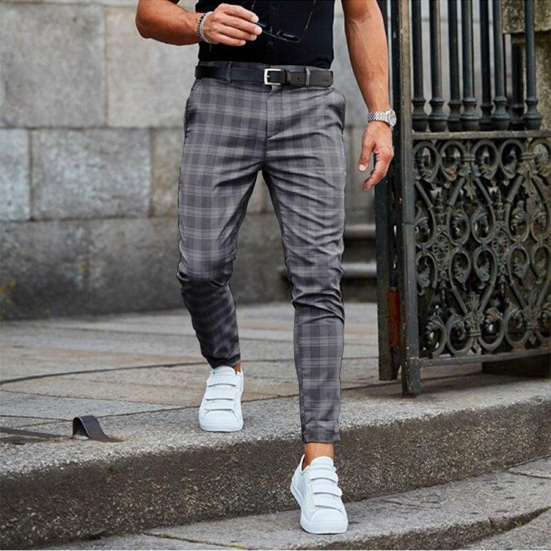 Alvin - Stylish Checked Chino Pants for Men in Lightweight Fabric