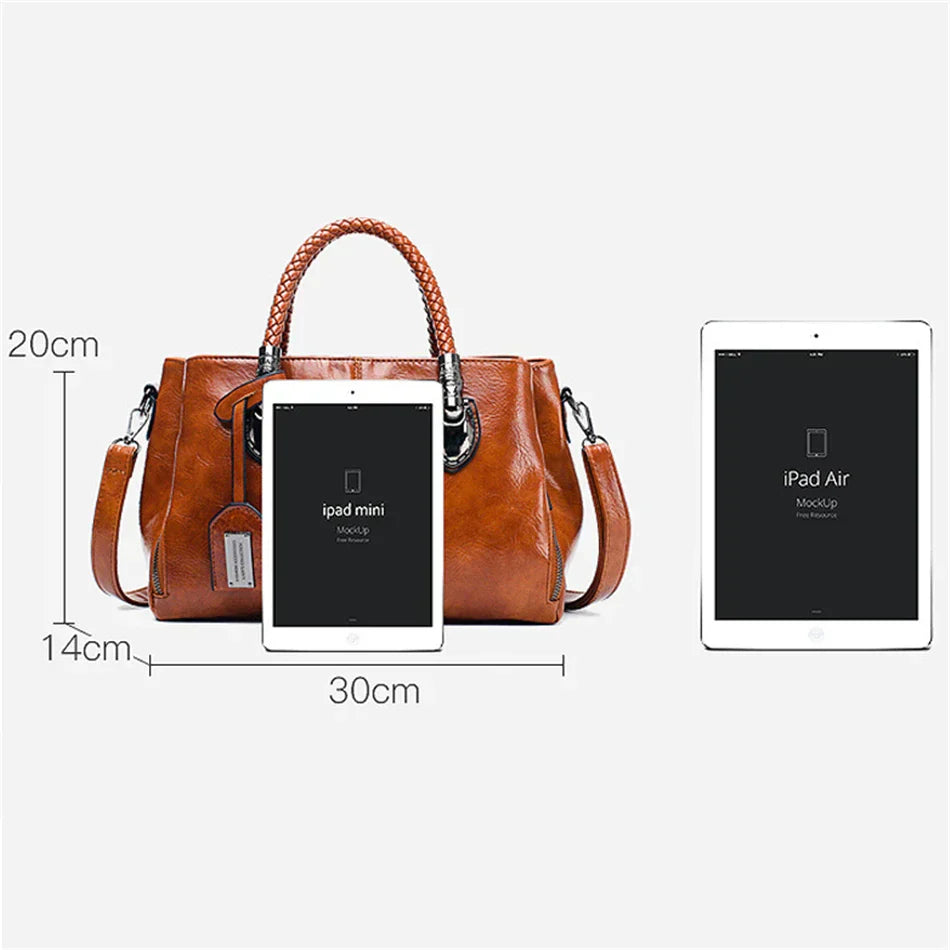 Lurleen - Spacious Leather Handbag with Elegant Design and Premium Quality