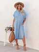 Rosalyn - Casual Women's Loose Dress in Luxurious Cotton