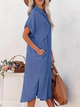 Rosalyn - Casual Women's Loose Dress in Luxurious Cotton