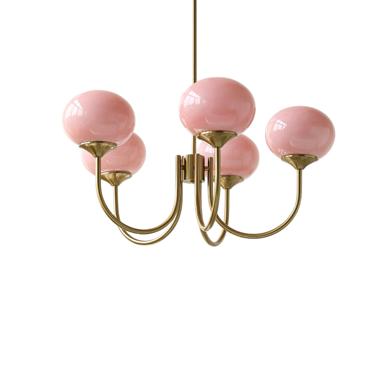 HaloLoom - Elegant Marshmallow Chandelier with Soft Glow and Modern Design
