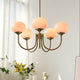 HaloLoom - Elegant Marshmallow Chandelier with Soft Glow and Modern Design