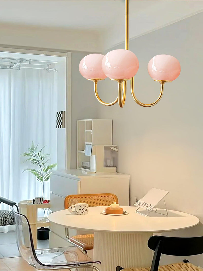 HaloLoom - Elegant Marshmallow Chandelier with Soft Glow and Modern Design