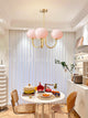 HaloLoom - Elegant Marshmallow Chandelier with Soft Glow and Modern Design