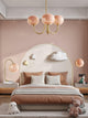 HaloLoom - Elegant Marshmallow Chandelier with Soft Glow and Modern Design
