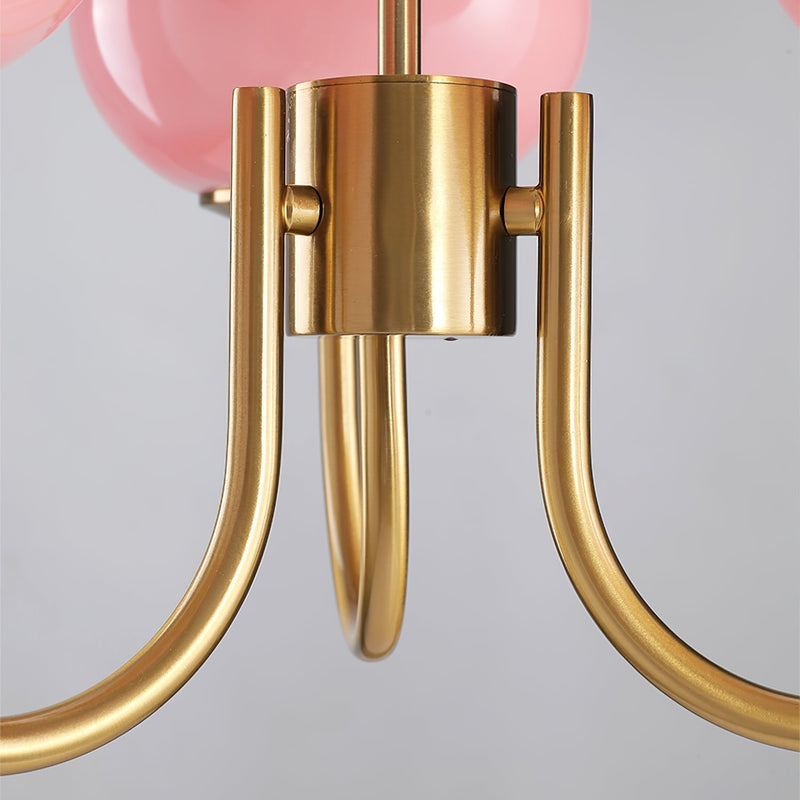 HaloLoom - Elegant Marshmallow Chandelier with Soft Glow and Modern Design