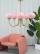 HaloLoom - Elegant Marshmallow Chandelier with Soft Glow and Modern Design