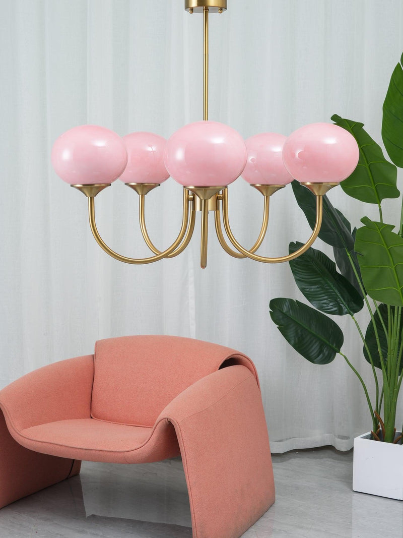 HaloLoom - Elegant Marshmallow Chandelier with Soft Glow and Modern Design