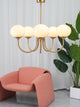 HaloLoom - Elegant Marshmallow Chandelier with Soft Glow and Modern Design