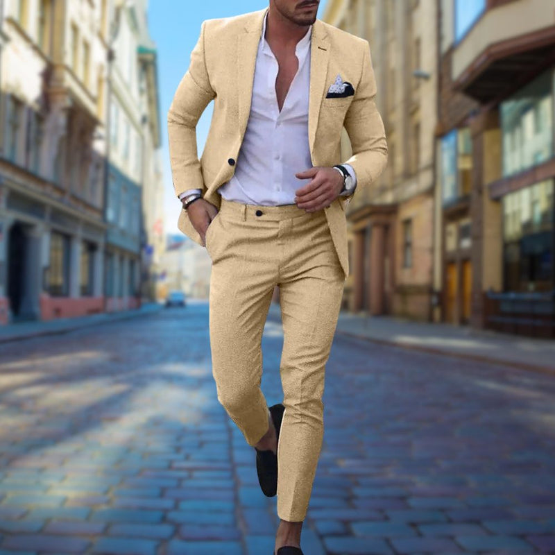 Isaac - Slim Fit Men's Summer Suit for Weddings and Events