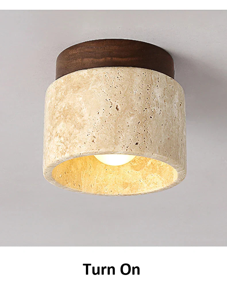 Warmora - Sara Japanese Ceiling Lamp Creme Color Minimalist Light