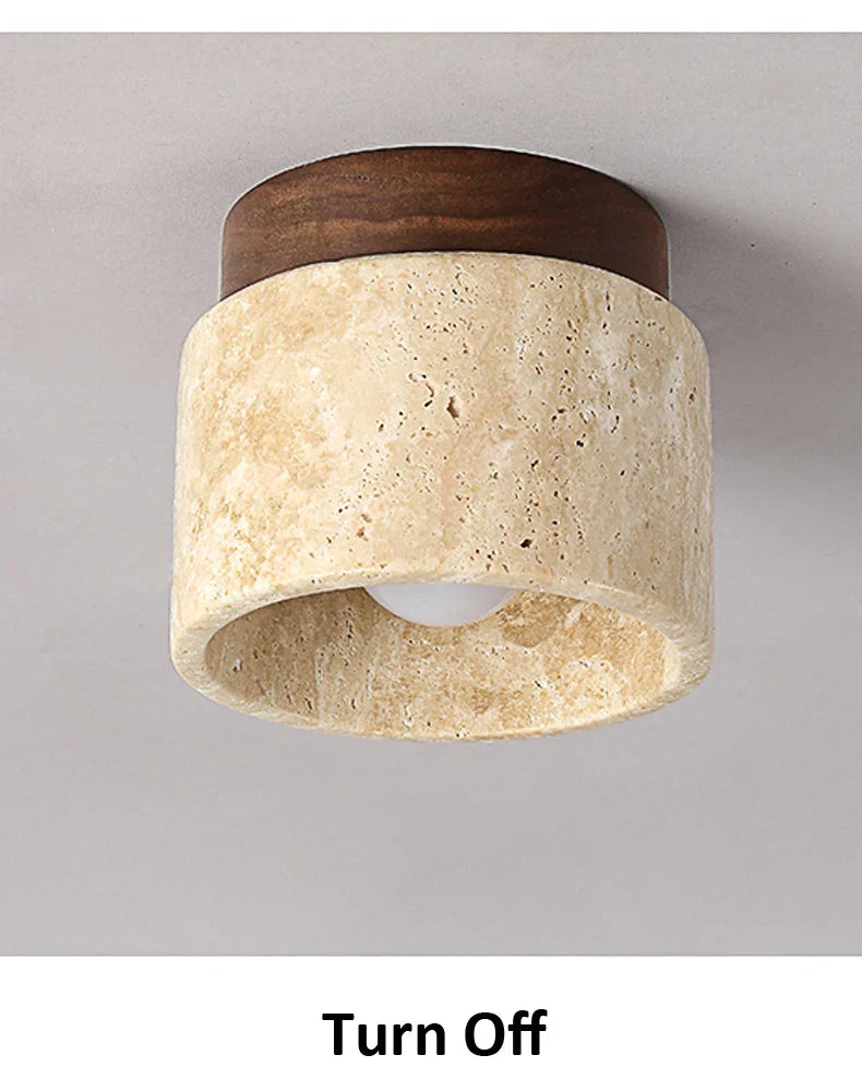 Warmora - Sara Japanese Ceiling Lamp Creme Color Minimalist Light