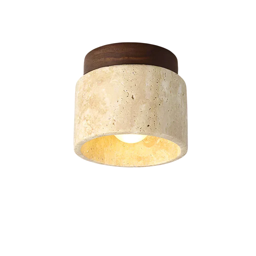 Warmora - Sara Japanese Ceiling Lamp Creme Color Minimalist Light