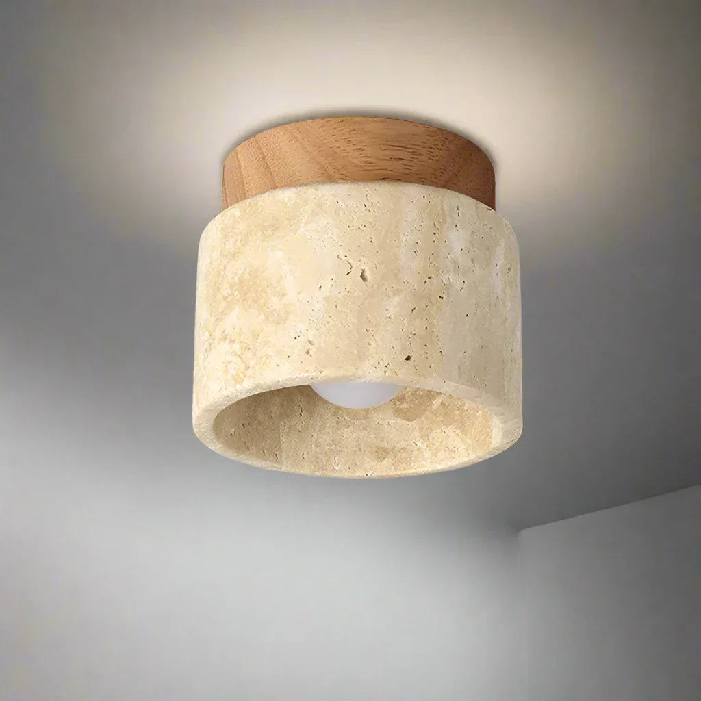 Warmora - Sara Japanese Ceiling Lamp Creme Color Minimalist Light