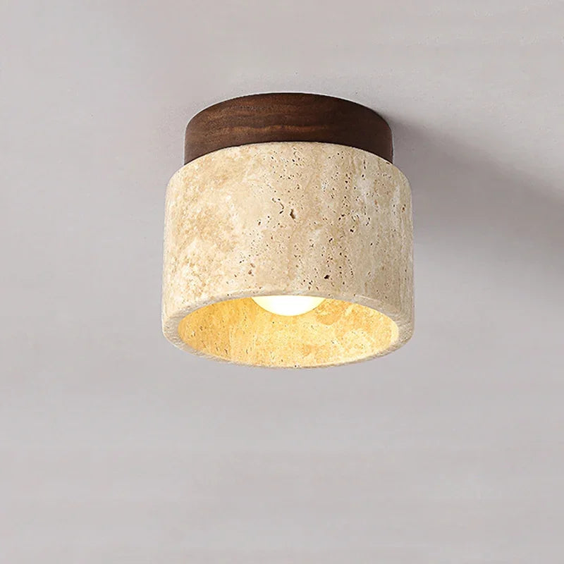 Warmora - Sara Japanese Ceiling Lamp Creme Color Minimalist Light
