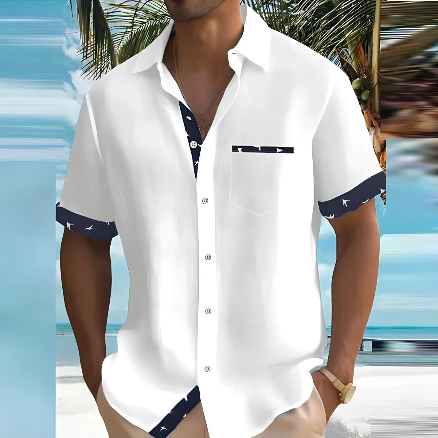 Rome - Stylish Men's Shirt for Comfortable Summer Wear