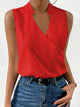 Hermione - Floral Women's Blouse with V-neck and Sleeveless Design