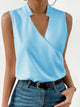 Hermione - Floral Women's Blouse with V-neck and Sleeveless Design