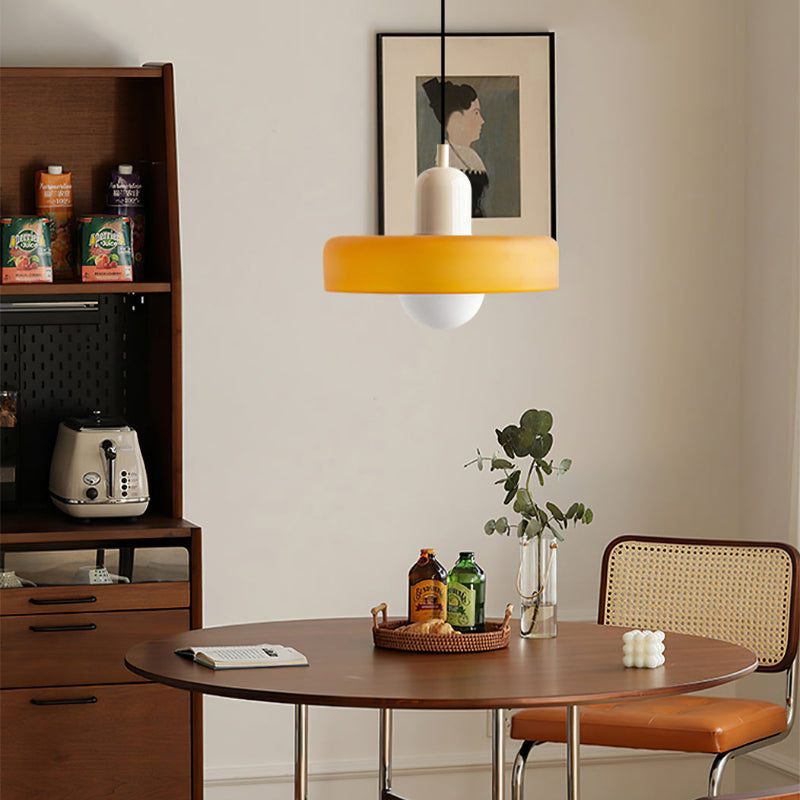 GleaMore - Bauhaus Pendant Light in Stylish Colored Glass