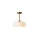 Ambrelle – Round Ceiling Light with Amber Glass Shade