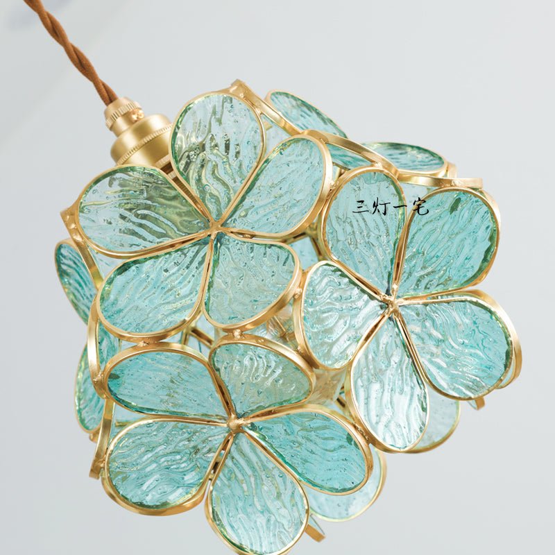 Claylia - Modern Flower Pendant Lamp Acrylic White Lotus Style Globe