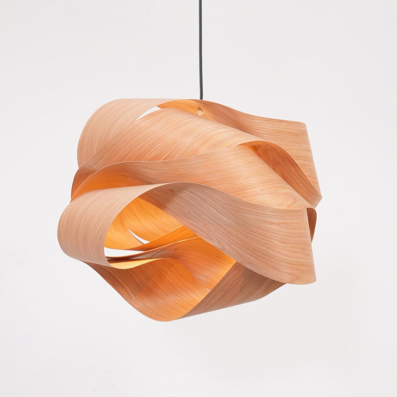 Starvia - Natural Wood Pendant Lamp With LED Lighting For Modern Homes