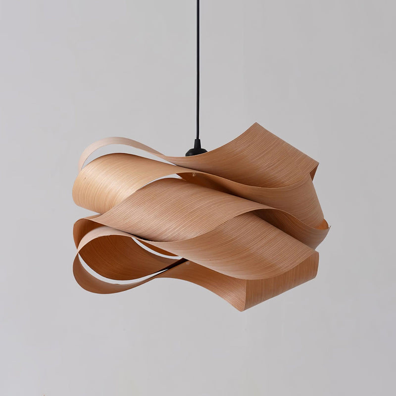 Starvia - Natural Wood Pendant Lamp With LED Lighting For Modern Homes
