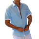 Theo - Stylish V-neck Shirt for Men in Light Colors